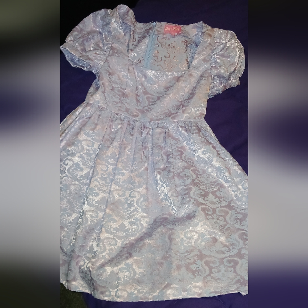 Elegant Lavender Puff Sleeve Dress *SOLD OUT ONLINE*